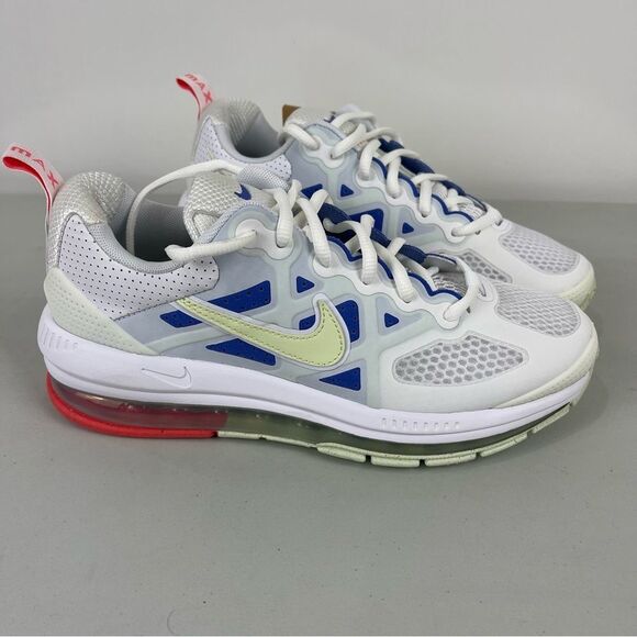 NEW Nike Air Max Genome Sneakers Low Top Women's Size 8 White Blue DC4057-101 - Picture 3 of 12